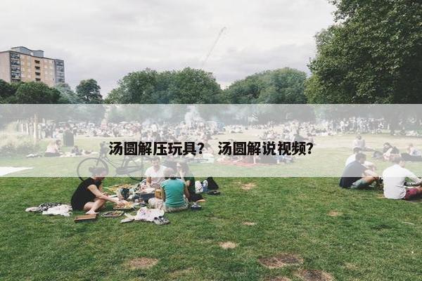 汤圆解压玩具？ 汤圆解说视频？