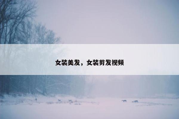 女装美发,女装剪发视频 女装美发,女装剪发视频