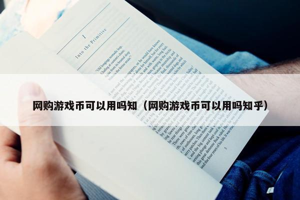 网购游戏币可以用吗知（网购游戏币可以用吗知乎）