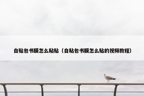 自贴包书膜怎么粘贴（自粘包书膜怎么贴的视频教程）