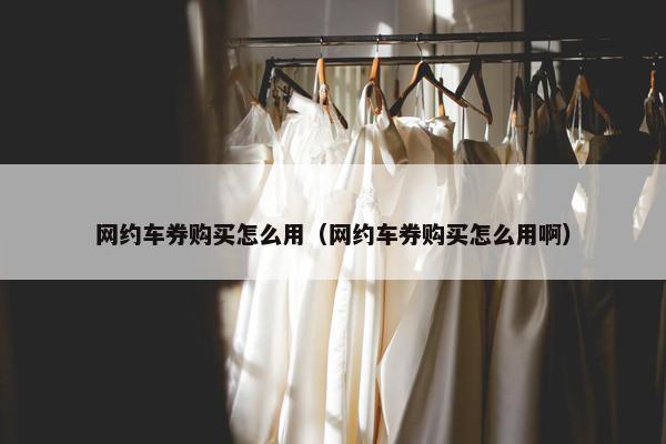 网约车券购买怎么用（网约车券购买怎么用啊）