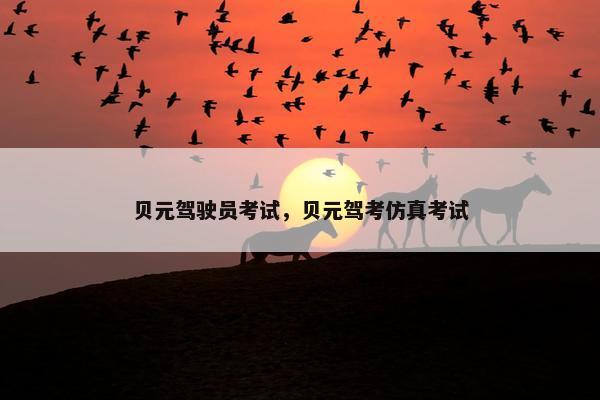 贝元驾驶员考试,贝元驾考仿真考试 贝元驾驶员考试,贝元驾考仿真考试