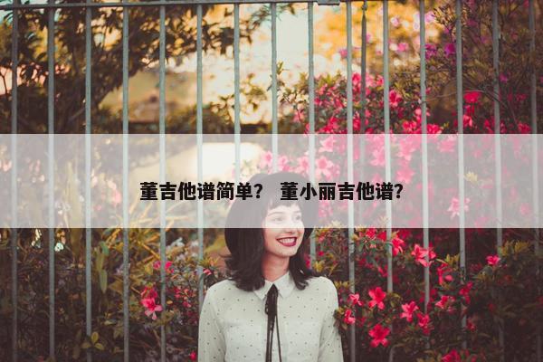 董吉他谱简单？ 董小丽吉他谱？