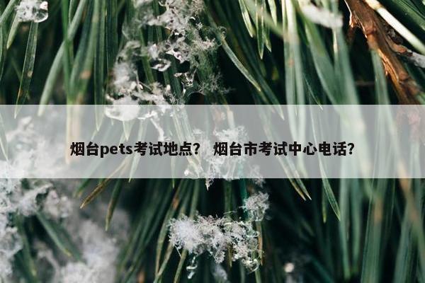 烟台pets考试地点？ 烟台市考试中心电话？