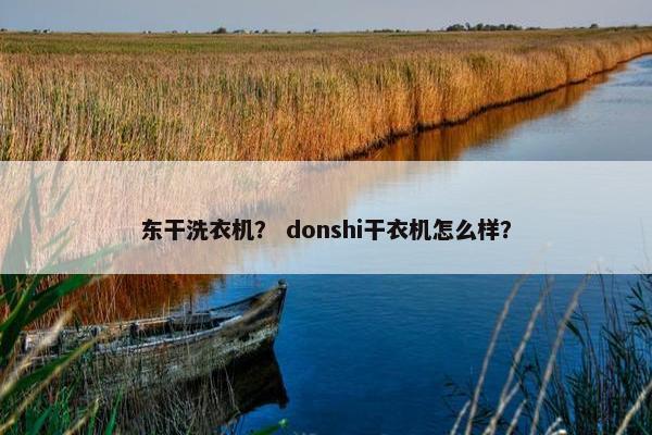东干洗衣机？ donshi干衣机怎么样？
