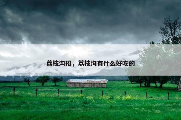 荔枝沟招，荔枝沟有什么好吃的