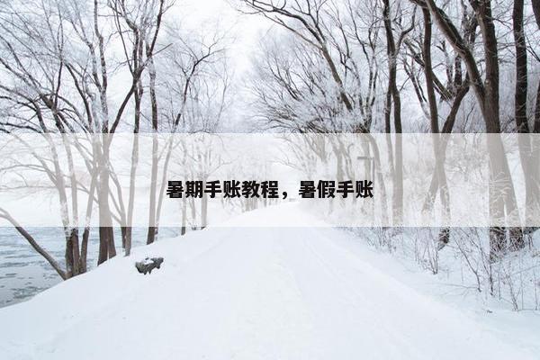 暑期手账教程，暑假手账