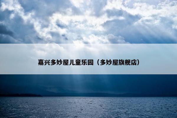 嘉兴多妙屋儿童乐园(多妙屋旗舰店) 嘉兴多妙屋儿童乐园(多妙屋旗舰店)