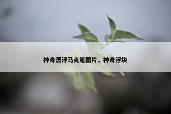 神奇漂浮马克笔图片,神奇浮块 神奇漂浮马克笔图片,神奇浮块