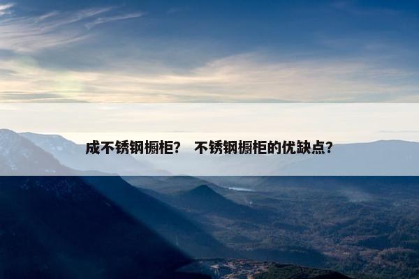 成不锈钢橱柜？ 不锈钢橱柜的优缺点？