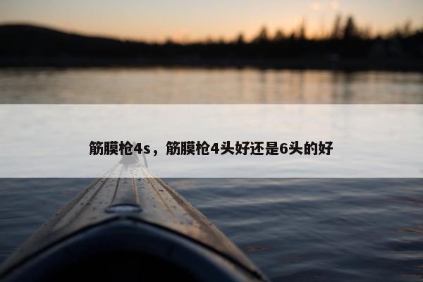 筋膜枪4s，筋膜枪4头好还是6头的好