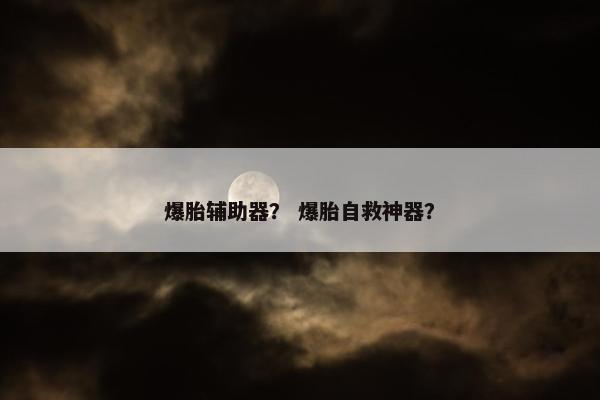 爆胎辅助器? 爆胎自救神器? 爆胎辅助器? 爆胎自救神器?