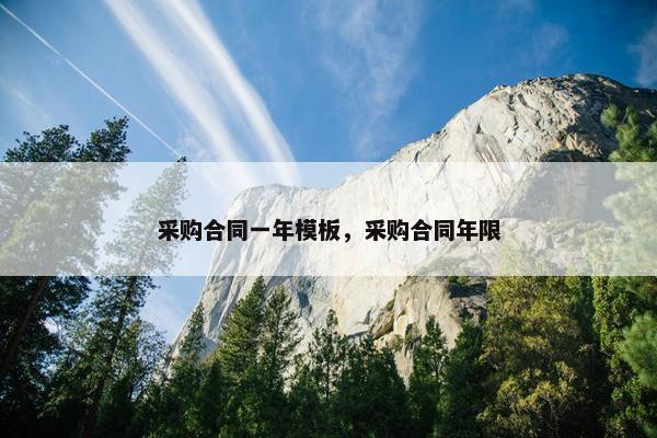采购合同一年模板，采购合同年限