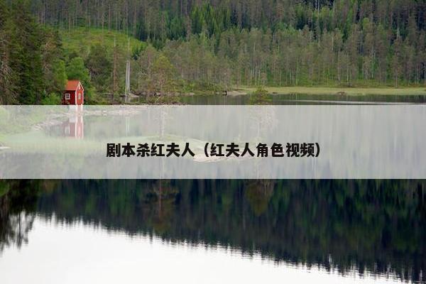 剧本杀红夫人（红夫人角色视频）