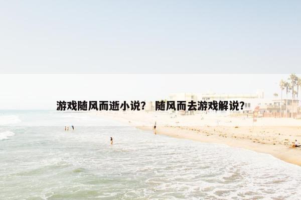游戏随风而逝小说？ 随风而去游戏解说？