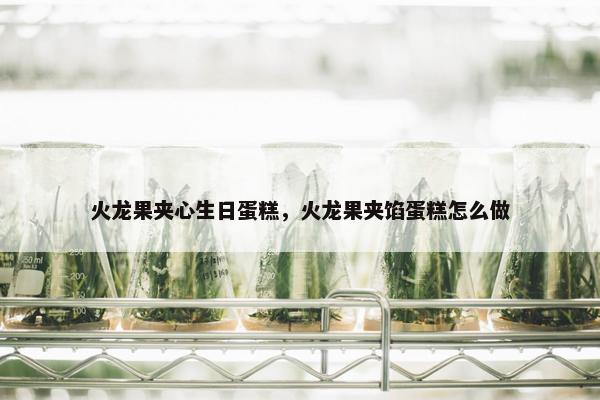 火龙果夹心生日蛋糕，火龙果夹馅蛋糕怎么做