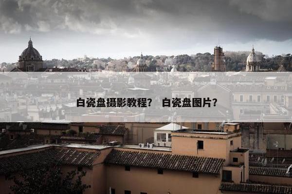 白瓷盘摄影教程？ 白瓷盘图片？