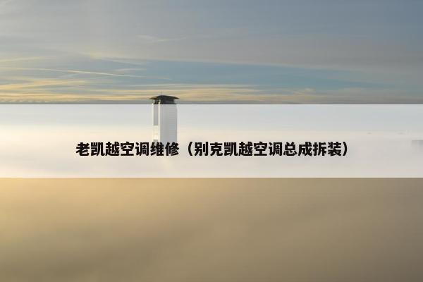 老凯越空调维修（别克凯越空调总成拆装）