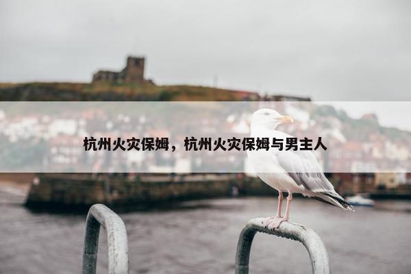 杭州火灾保姆，杭州火灾保姆与男主人