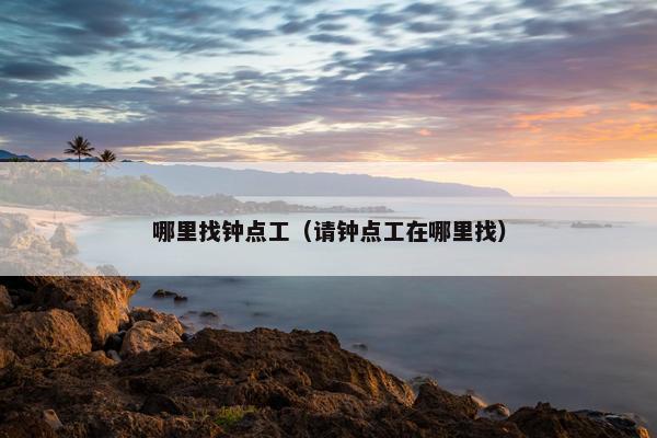 哪里找钟点工（请钟点工在哪里找）