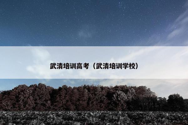 武清培训高考(武清培训学校) 武清培训高考(武清培训学校)
