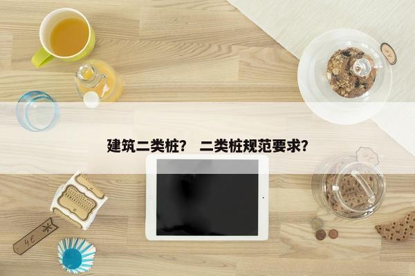 建筑二类桩？ 二类桩规范要求？