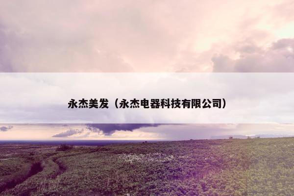 永杰美发(永杰电器科技有限公司) 永杰美发(永杰电器科技有限公司)