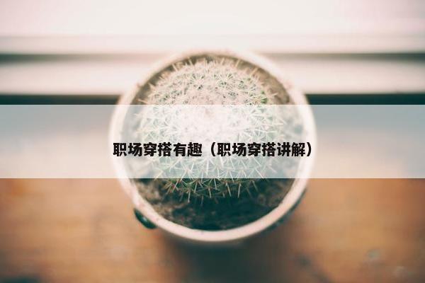 职场穿搭有趣(职场穿搭讲解) 职场穿搭有趣(职场穿搭讲解)