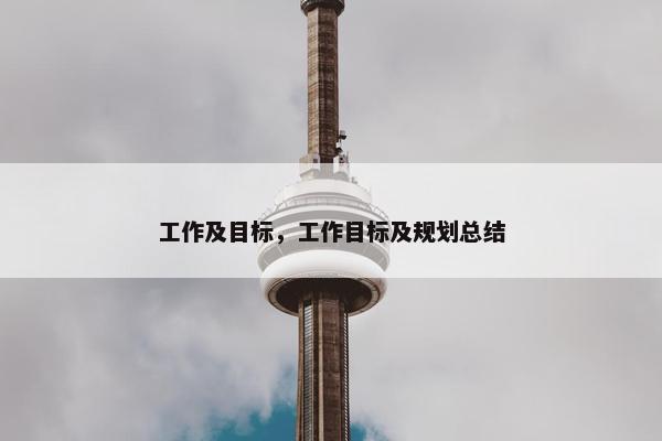 工作及目标,工作目标及规划总结 工作及目标,工作目标及规划总结