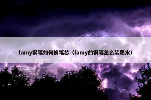 lamy钢笔如何换笔芯（lamy的钢笔怎么装墨水）