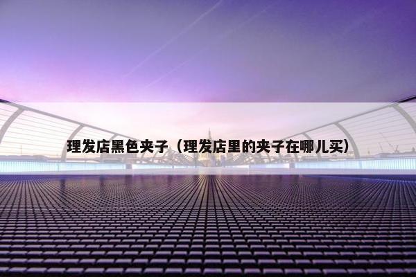 理发店黑色夹子（理发店里的夹子在哪儿买）