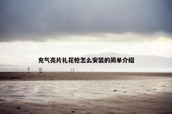 充气亮片礼花枪怎么安装的简单介绍