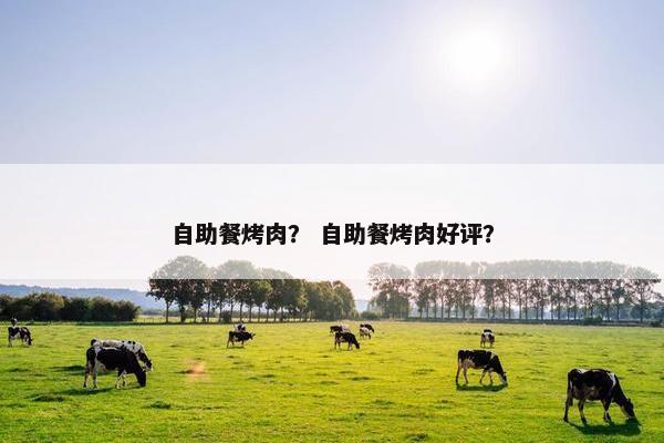 自助餐烤肉？ 自助餐烤肉好评？
