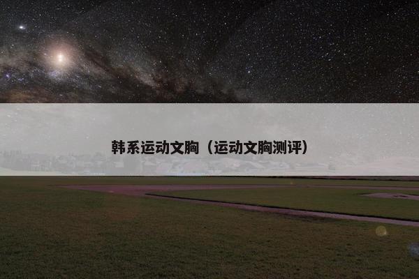 韩系运动文胸(运动文胸测评) 韩系运动文胸(运动文胸测评)