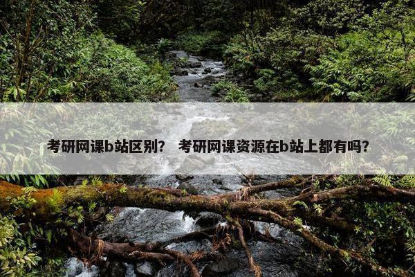 考研网课b站区别? 考研网课资源在b站上都有吗? 考研网课b站区别? 考研网课资源在b站上都有吗?
