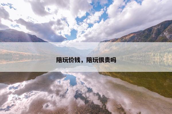 陪玩价钱,陪玩很贵吗 陪玩价钱,陪玩很贵吗