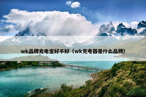 wk品牌充电宝好不好（wk充电器是什么品牌）