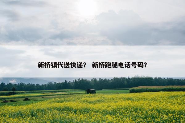 新桥镇代送快递? 新桥跑腿电话号码? 新桥镇代送快递? 新桥跑腿电话号码?