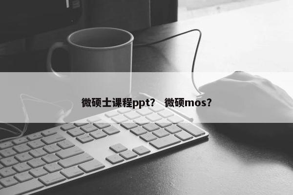 微硕士课程ppt？ 微硕mos？