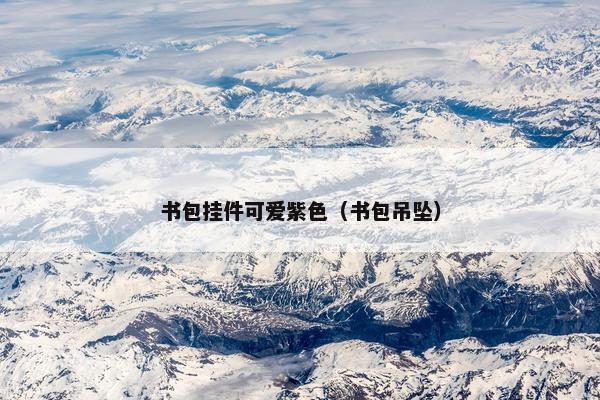 书包挂件可爱紫色（书包吊坠）