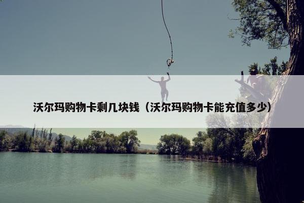 沃尔玛购物卡剩几块钱（沃尔玛购物卡能充值多少）