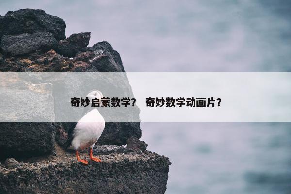 奇妙启蒙数学? 奇妙数学动画片? 奇妙启蒙数学? 奇妙数学动画片?