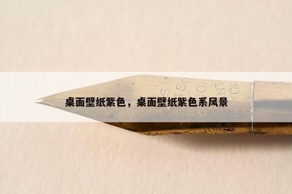 桌面壁纸紫色，桌面壁纸紫色系风景