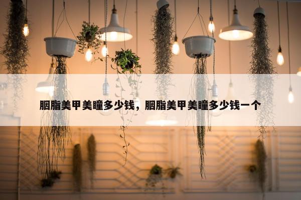 胭脂美甲美瞳多少钱，胭脂美甲美瞳多少钱一个