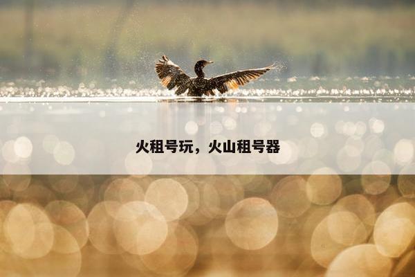 火租号玩,火山租号器 火租号玩,火山租号器
