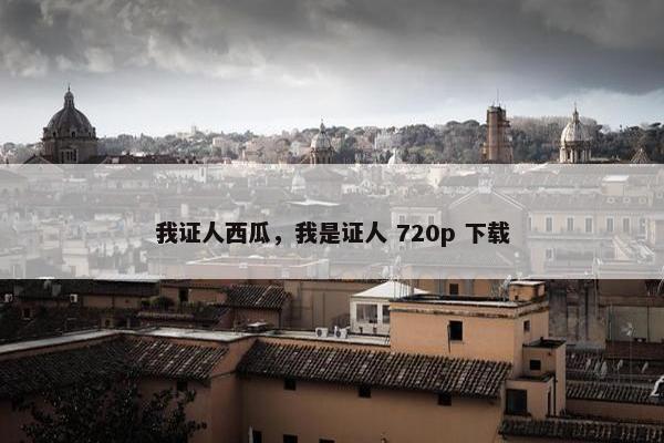 我证人西瓜，我是证人 720p 下载