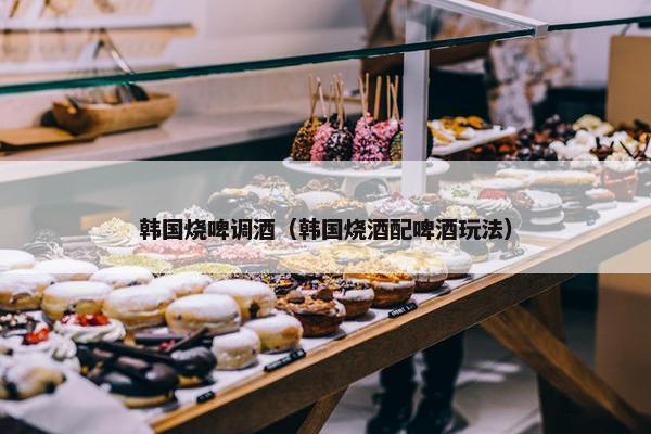 韩国烧啤调酒（韩国烧酒配啤酒玩法）