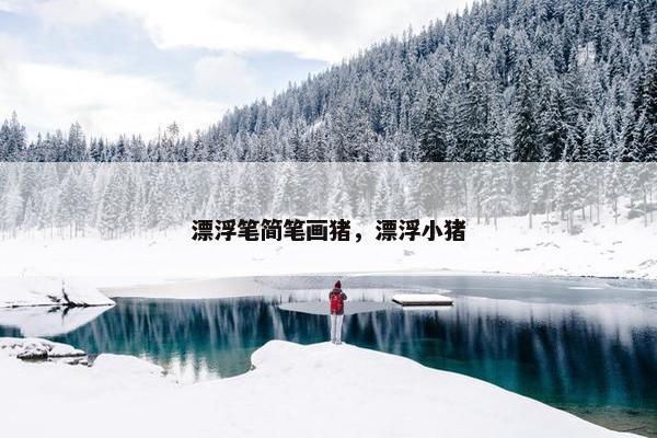 漂浮笔简笔画猪，漂浮小猪