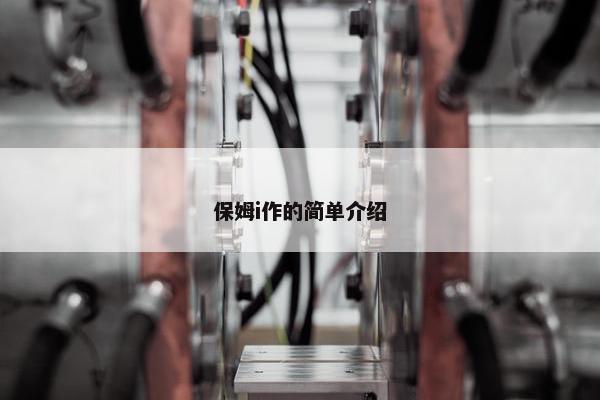 保姆i作的简单介绍