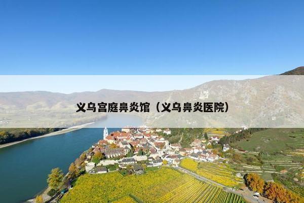 义乌宫庭鼻炎馆(义乌鼻炎医院) 义乌宫庭鼻炎馆(义乌鼻炎医院)